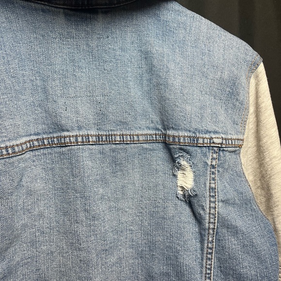 Hollister Epic Flex Denim Hooded Sweatshirt Unisex - Picture 11 of 15